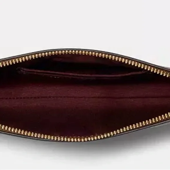 Large Corner Zip Wristlet in Signature Canvas. - Picture 6 of 7